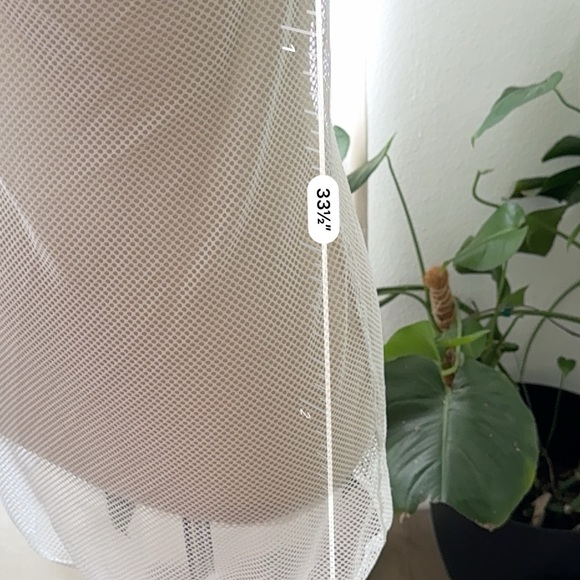 Savage X Fenty Floral Glow Lace & Mesh Slip in Angel White - Picture 5 of 6